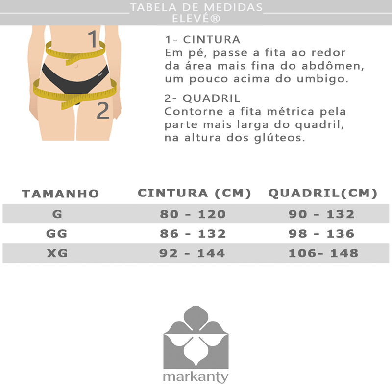 KIT 2 unidades: Elevé® – Calcinha Respirável Plus Size de Ajuste Perfeito